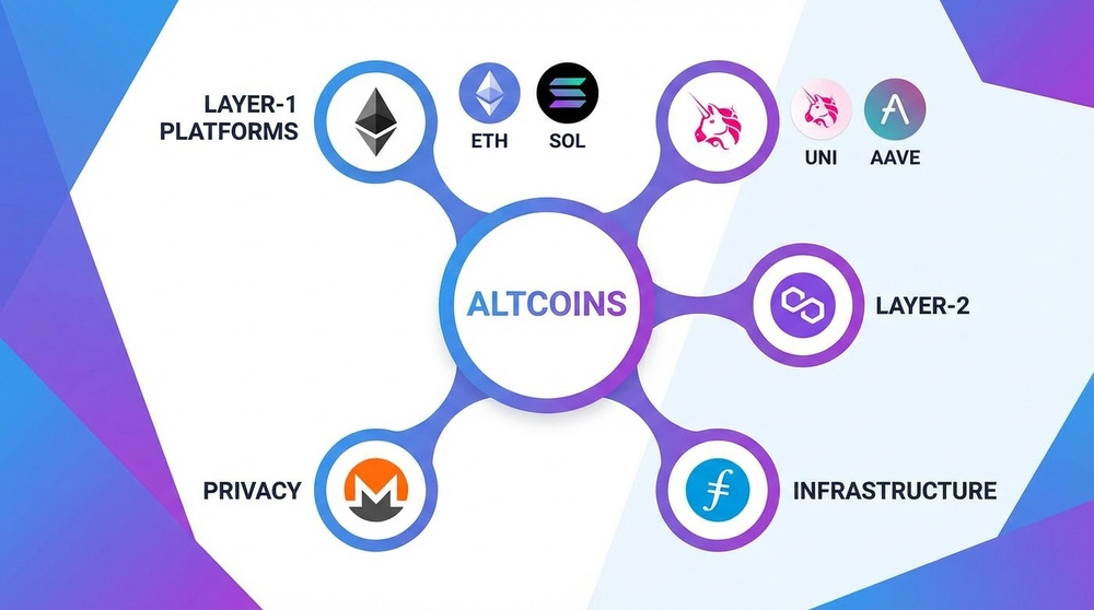 Altcoin-Ökosystem: Plattformen, DeFi, Layer-2 und Infrastruktur