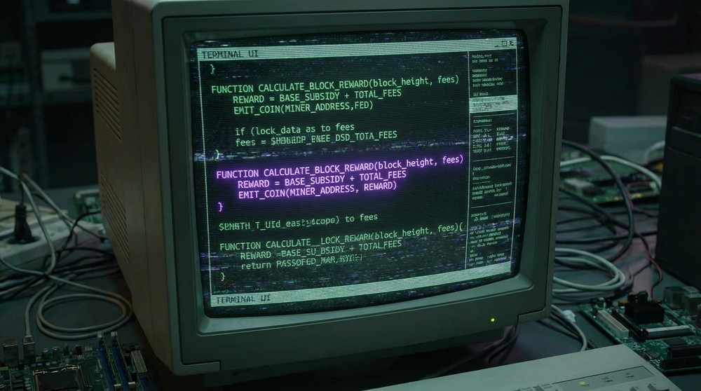 Bitcoin-Code-Fragment, das für die Berechnung der Block-Belohnung verantwortlich ist