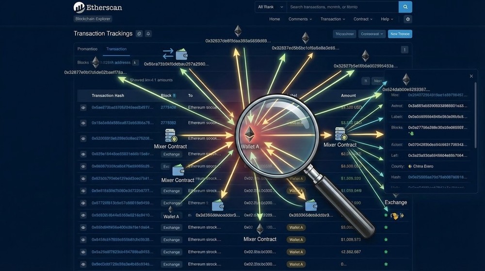 Guide to tracking stolen cryptocurrency through blockchain explorers