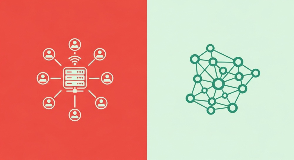Comparison of centralized and decentralized systems