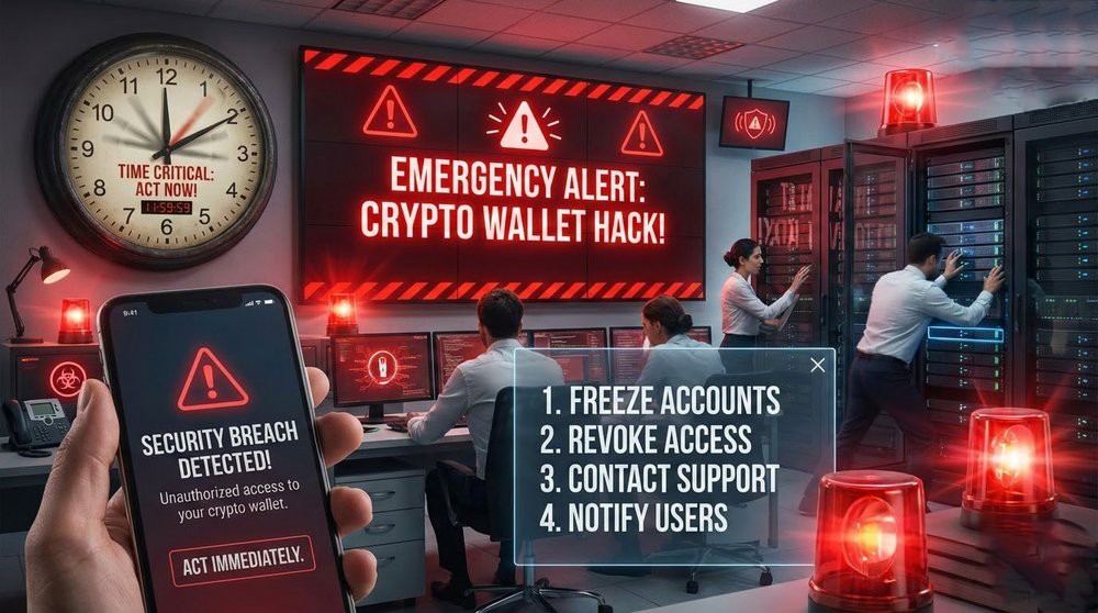 Emergency response protocol for crypto wallet hack - first steps to take