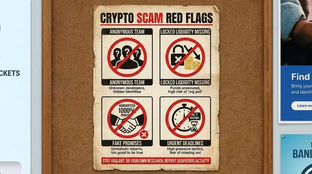 Red flags of fraudulent crypto projects - scam warning signs for investors