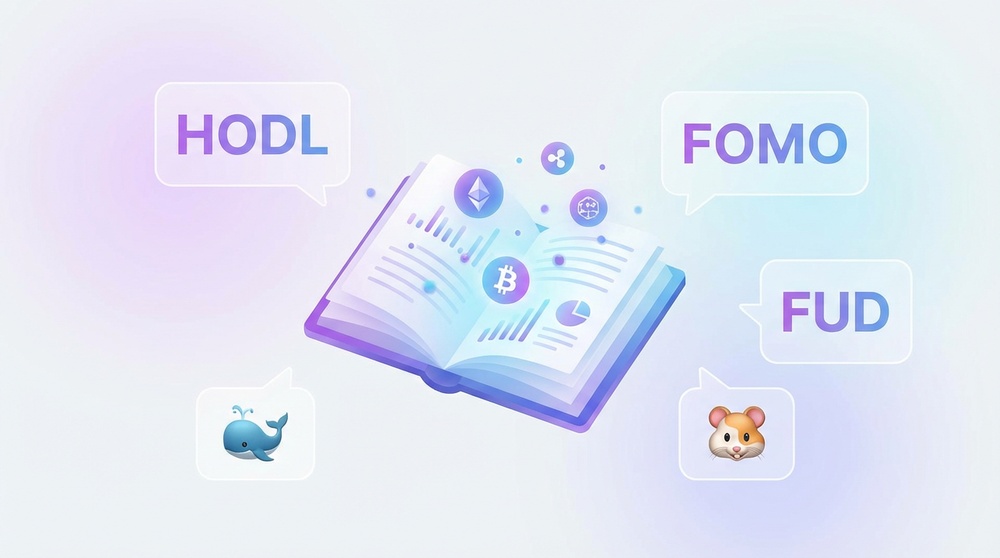 암호화폐 슬랭 사전 - 초보 트레이더를 위한 HODL FOMO FUD 기본 용어