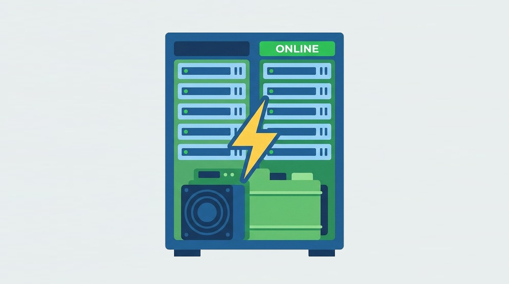 Symbol für moderne Mining-Farm