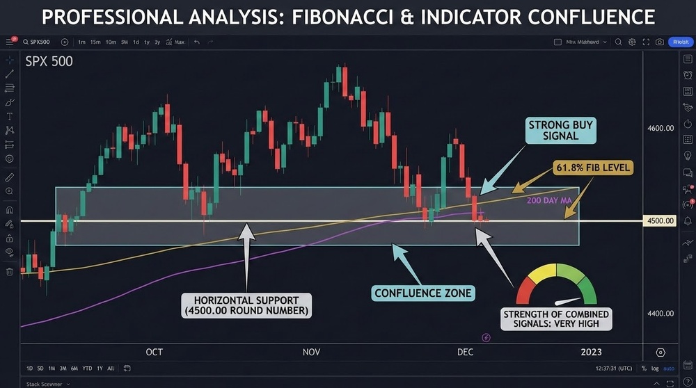 Fibonacci Level Confluence for Stronger Signals Confluence of Fibonacci levels with other technical analysis tools