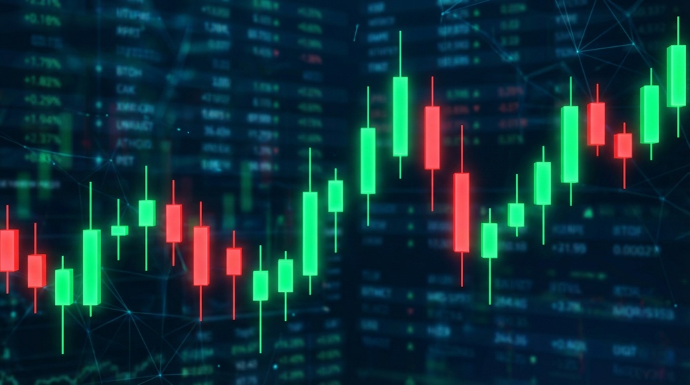 Japanese candlesticks on a cryptocurrency chart — the foundation of technical analysis for traders