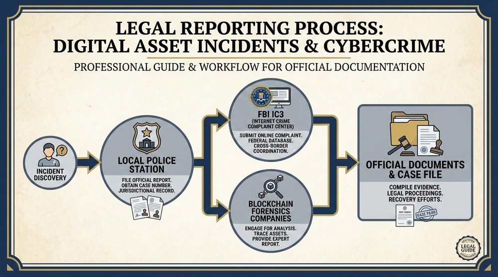 Legal steps for crypto theft reporting - where to report and how to file