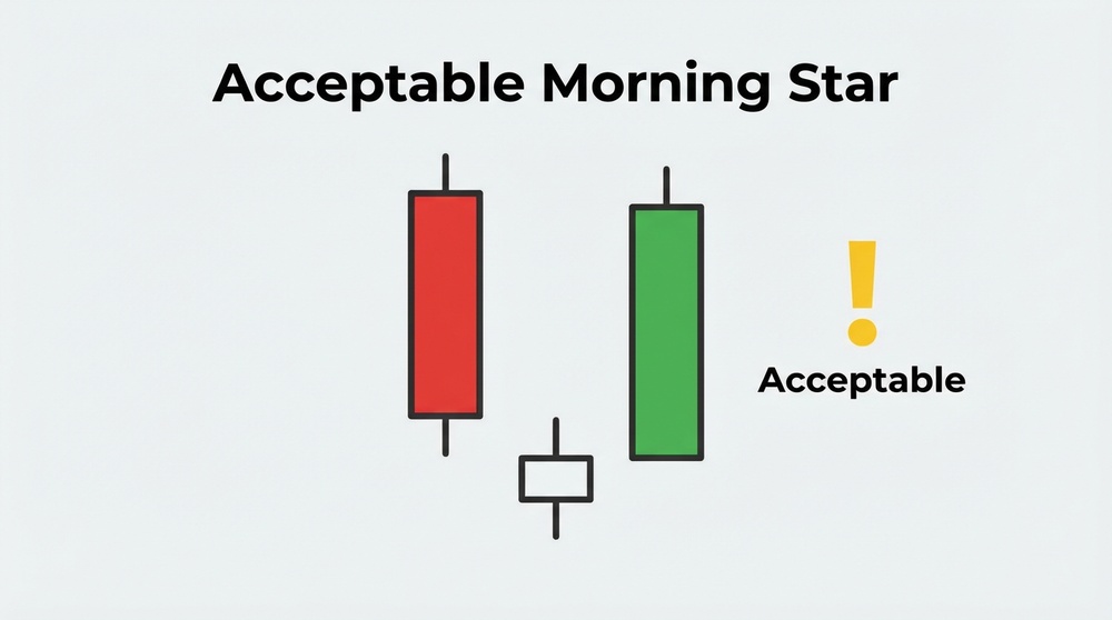 Acceptable morning star pattern