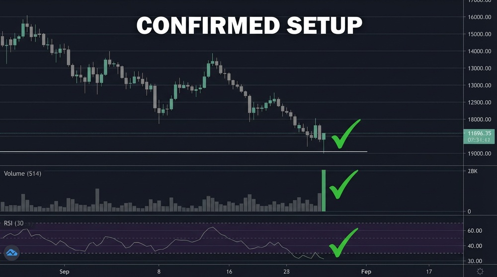 Methods for confirming candlestick signals - volume, levels, indicators