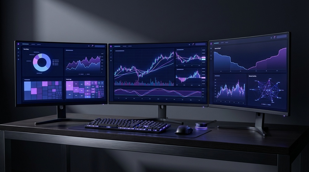 Bitfinex cryptocurrency exchange interface — trading terminal and charts