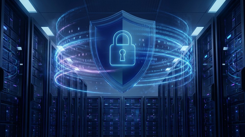 Crypto exchange security concept: cold storage, shield protection, and encryption
