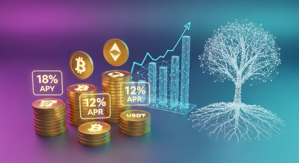 HTX Earn products - staking and savings options