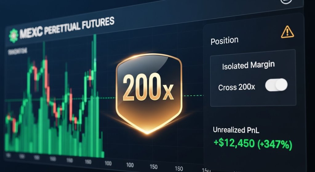 MEXC futures trading with up to 200x leverage