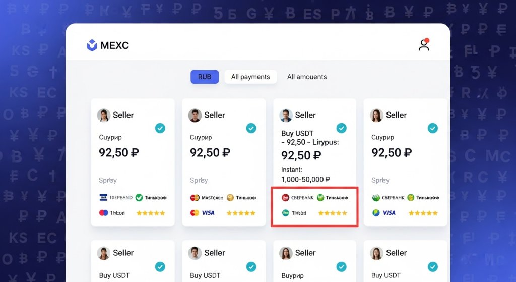 MEXC P2P trading platform for buying crypto with fiat