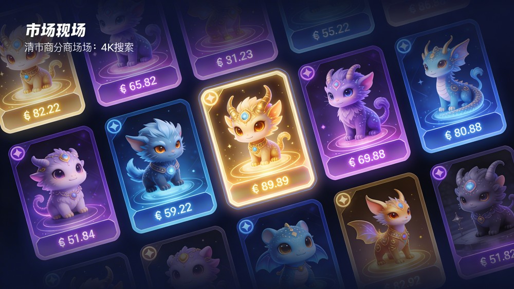 Axie Infinity NFT Marketplace interface showing Axies for sale