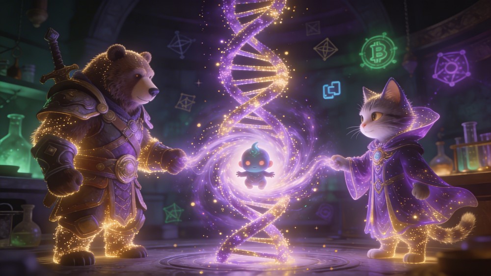 Sistema de cría y evolución de NFTs en Blockchain Cuties Universe
