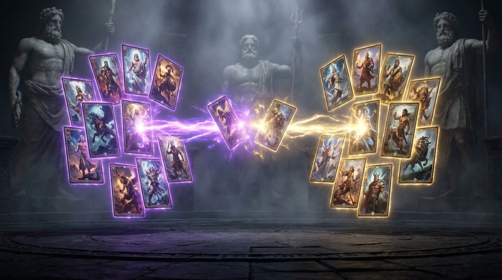 Gods Unchained epic blockchain card battle arena