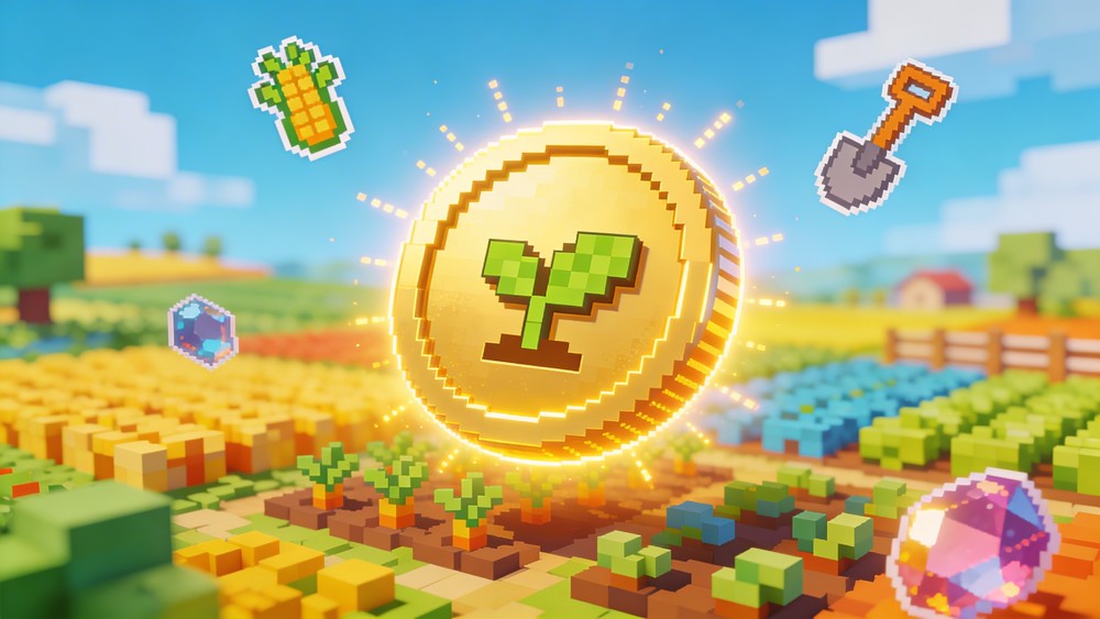 $PIXEL token — earning in Pixels crypto game on Ronin blockchain