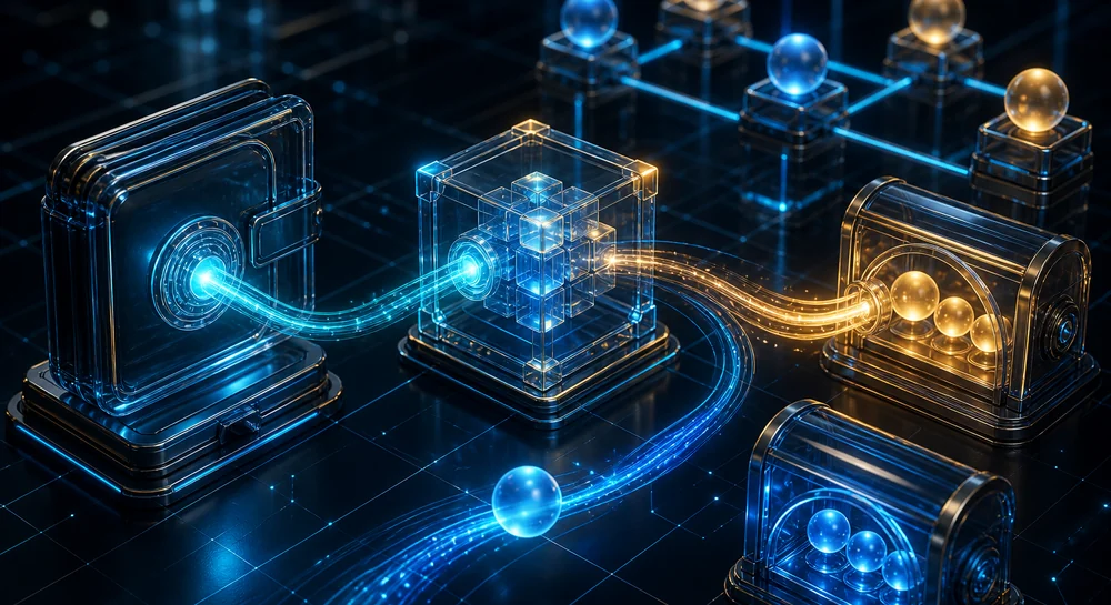 Diagram of a DeFi Operation Executed Through a Smart Contract