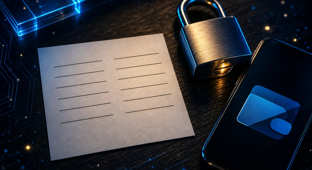 A Seed Phrase as a Backup Key to a Crypto Wallet