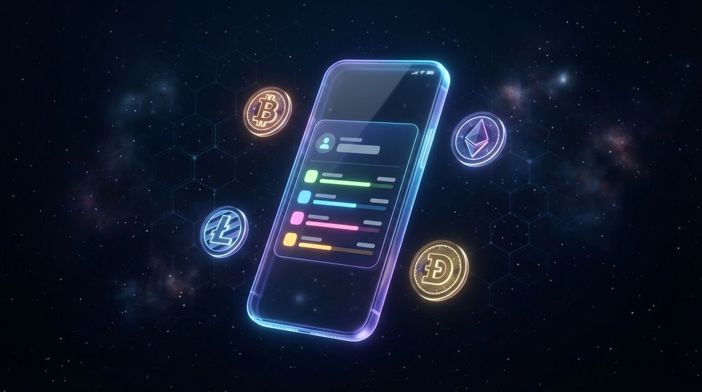 Coinomi multi-currency wallet dashboard showing a portfolio of cryptocurrencies