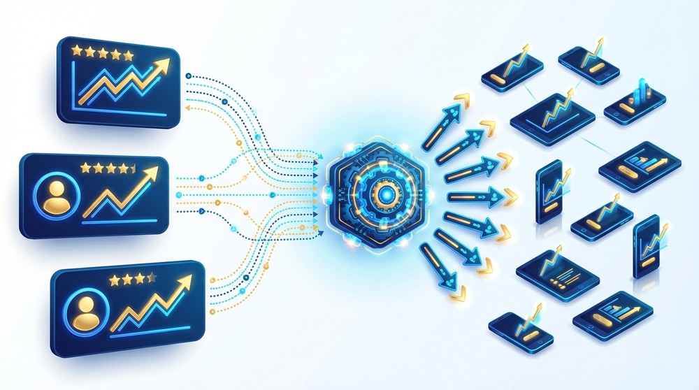 Copy trading mechanism diagram