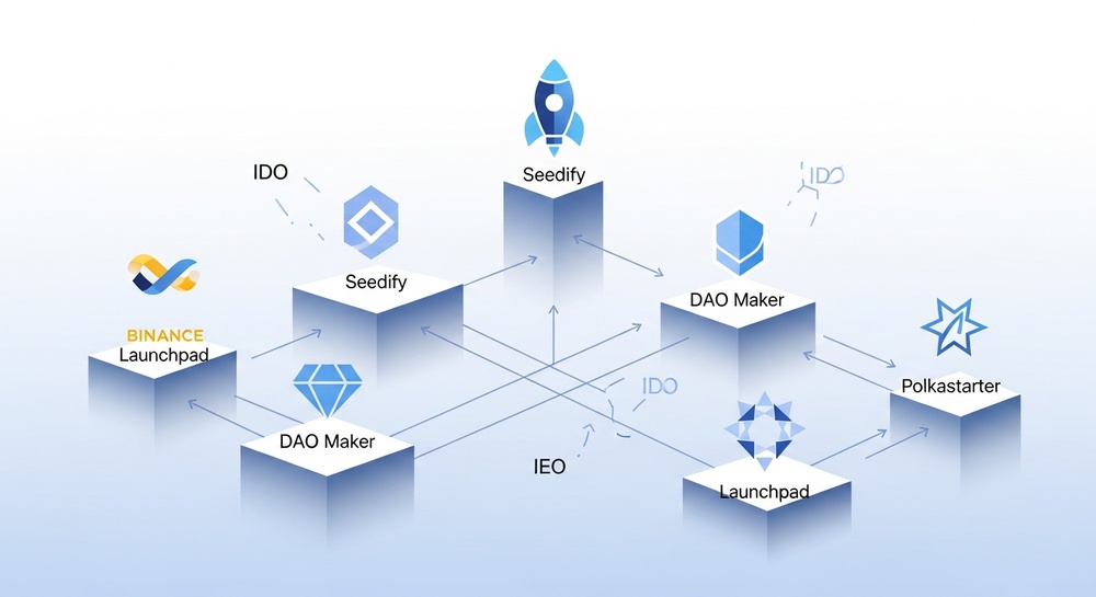 Crypto launchpad comparison chart